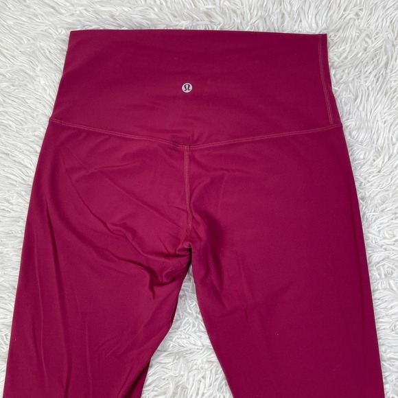 Lululemon Pants Womens 8 Pink Align High Rise Crop 23" Leggings Stretch Yoga Gym - Picture 11 of 12